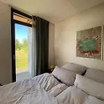 Designholzhaus mit Panoramablick in der Märkischen Schweiz Apartment *