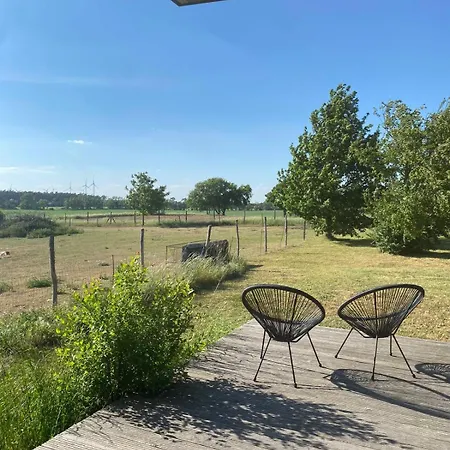 公寓 Designholzhaus Mit Panoramablick In Der Maerkischen Schweiz Ihlow (Markisch-Oderland)